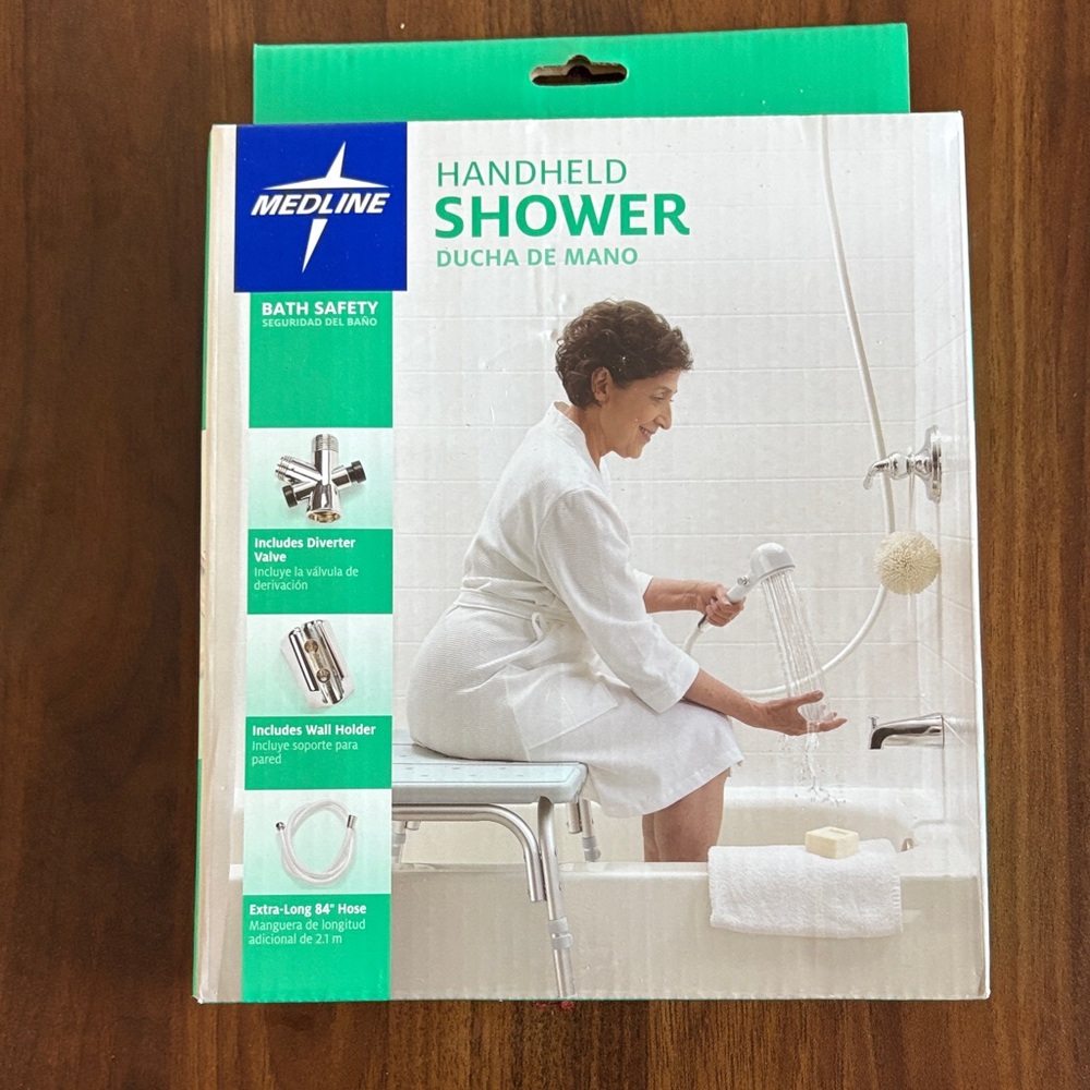Medline Handheld Shower - White